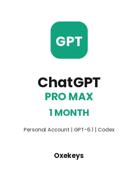 ChatGPT Pro Max account GPT-6.1 Codex personal account