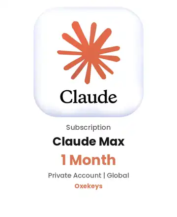 Claude Max subscription 1 month private account